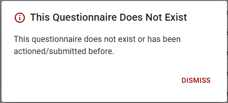 questionnaire doenst exist