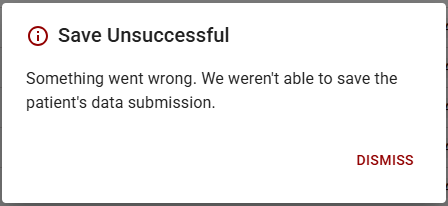 save unsuccessful